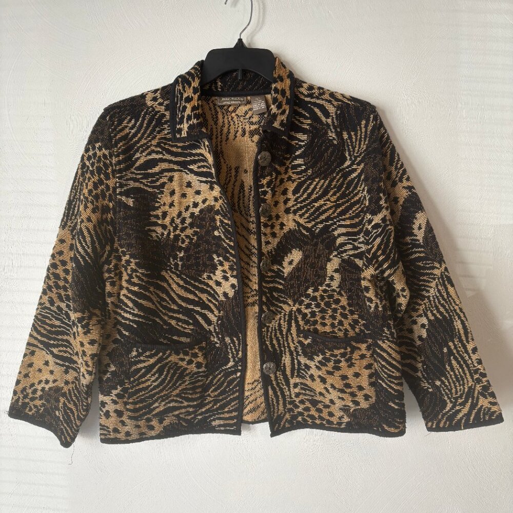 100% Cotton Animal Print Tapestry Jacket